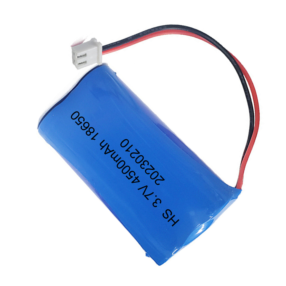 Paquete de batería de litio 3,7 V 18650 4500 grupo de baterías recargables con enchufe de XH2.54-2P para equipos de monitoreo, tablero de protección
