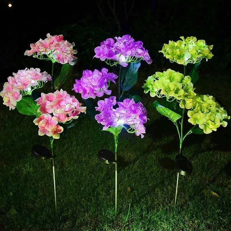 Estaca Solar de jardín de orquídeas y girasoles, luz LED decorativa impermeable para exteriores, para Patio, jardín, Patio, Pascua y Navidad, 1 ud.