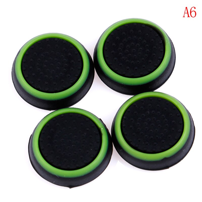 Silicone Analog Thumb Stick Grip Cover for Play Station 4 PS4 Pro Slim for PS3 Controller Thumbstick Caps for Xbox 360 One 4Pcs: 6