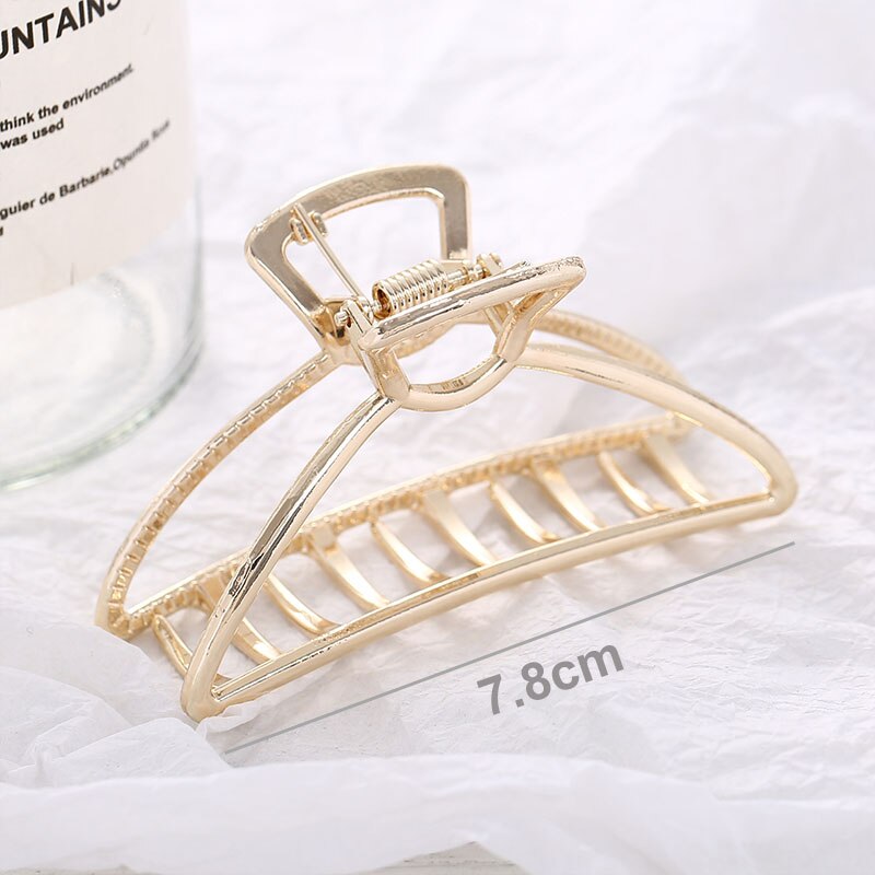 Alloy Geometric Hair Clips Women Girls Claw Clip Hair Claws Hair Clamps Claw Clips Hairpins Barrette Crab Hair Accessories: B1