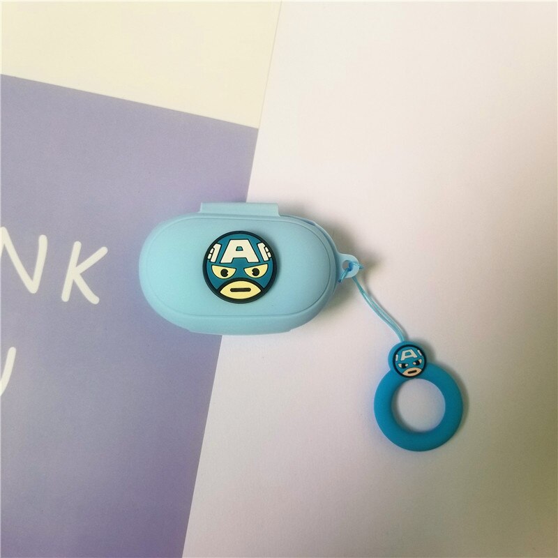 DIY Silikon Fall für Samsung Galaxy Knospen Plus Lade Box Hülse Schutzhülle Bluetooth Kopfhörer Haut Mit Finger strap: 10