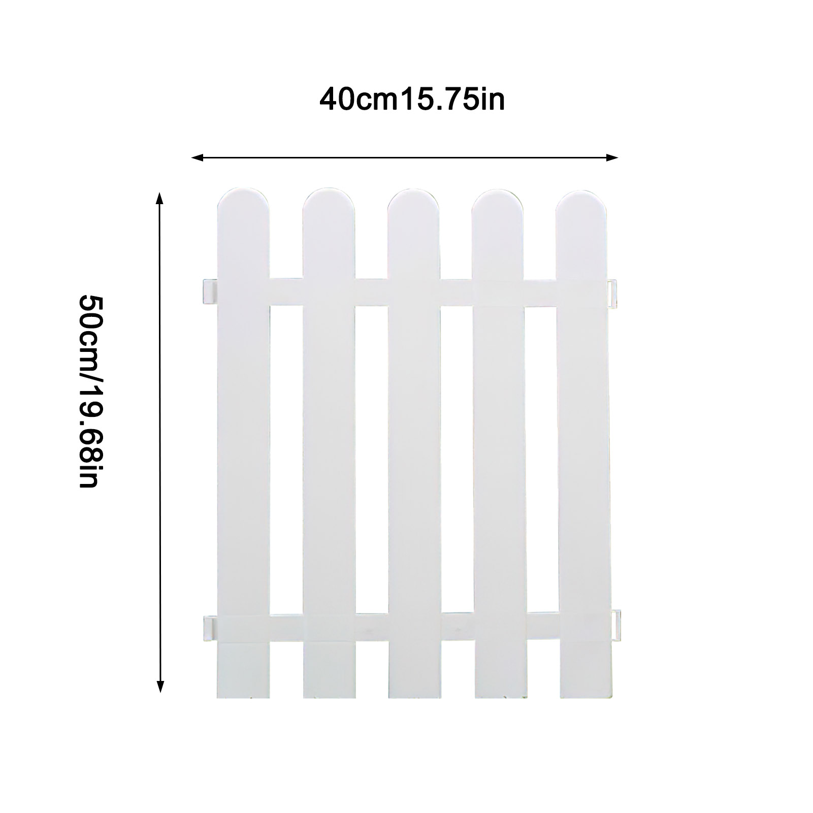 Piquet de jardin en plastique détachable, 5 pièces, décor de mariage, blanc, pour jardin, balcon, aménagement paysager, décoration d&#39;extérieur
