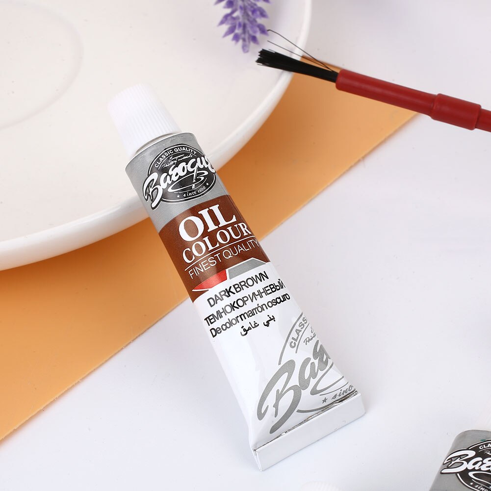 Oil Painting Brushes 12 Colors Oil Painting Tube