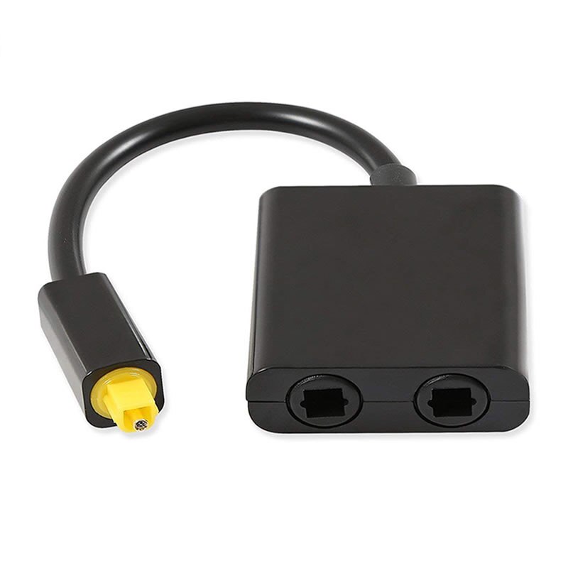 Adapter 1 Eingang 2 Ausgang Dual Hafen Toslink Eine Teilen Sich in Zwei Audio- Patchkabel Splitter Fiber Optik Audio- Kabel 1 in 2 aus