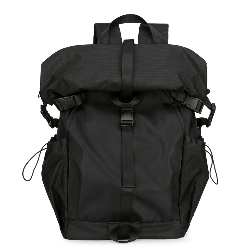 Fashionable 16-Inch Laptop Backpack for Men Large Capacity Nylon Travel Leisure Shoulder Bag Item