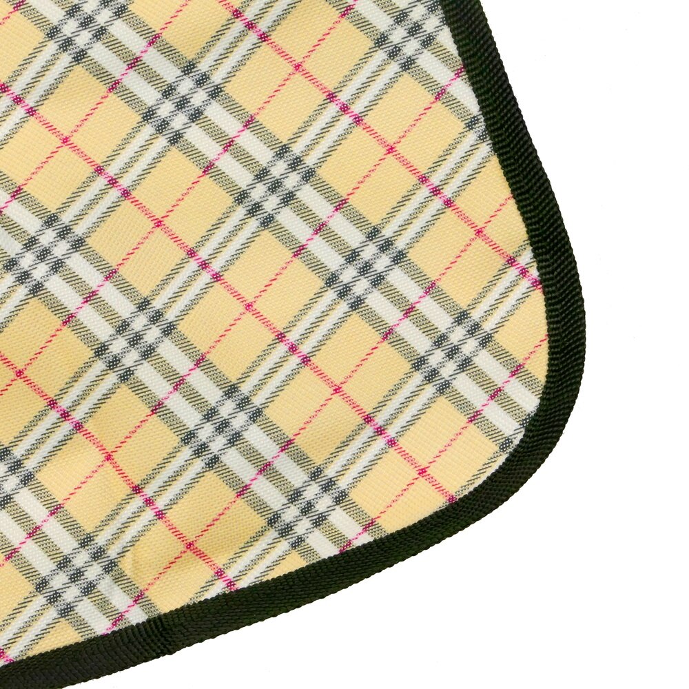 Primematik-piknikteppe 150 x 130 cm skotsk trykk beige