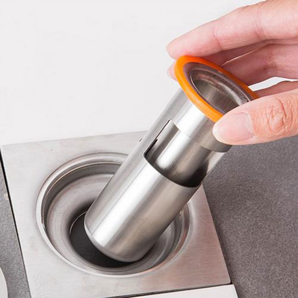Bathroom Floor Drain Stainless Steel Deodorant Floor Drain Rust-Resistant Anti-Odor Drain For Home Bathroom Toilet Sewer Drain