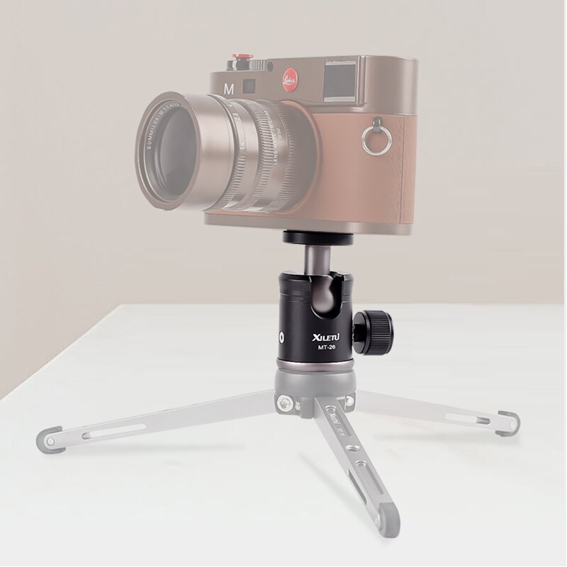 Xiletu MT26 Aluminium Metal Mini 360 Graden Tripod Ball Head Panoramisch Hoofd W 1/4 Schroef Voor Dslr Gopro