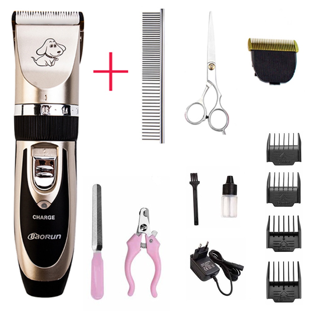 Rechargeable Pet Cat Dog Hair Trimmer Grooming Kit Horse Electrical Clipper Shaver Set Haircut Machine