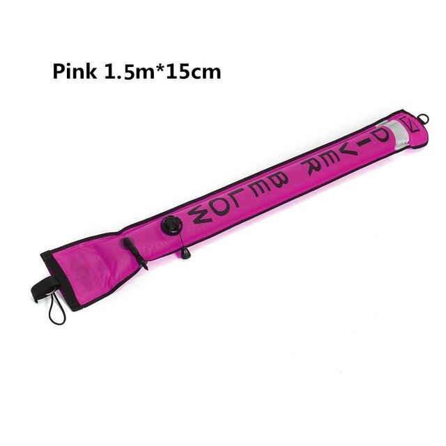 Duiken Smb 1.2M 1.5M 1.8M Boei Kleurrijke Zichtbaarheid Veiligheid Opblaasbare Duiken Smb Oppervlak Signaal Marker boei Accessoire: Pink 1.5m
