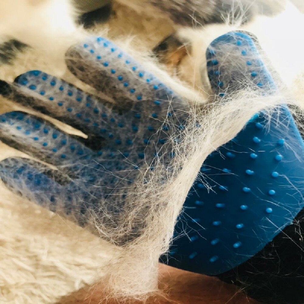 Guante para mascotas, guante para el cuidado del gato, guantes para Cepillar el pelo del gato, peine para perros para gatos, cepillo de masaje limpio para quitar el pelo