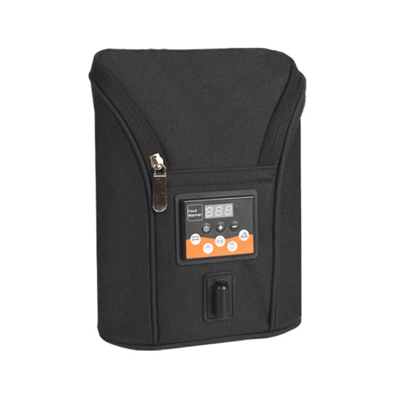 Chauffe-biberon USB multifonction pour voiture 066B, chauffage à deux bouteilles USB pour le lait, Thermostat de voyage, température réglable: black