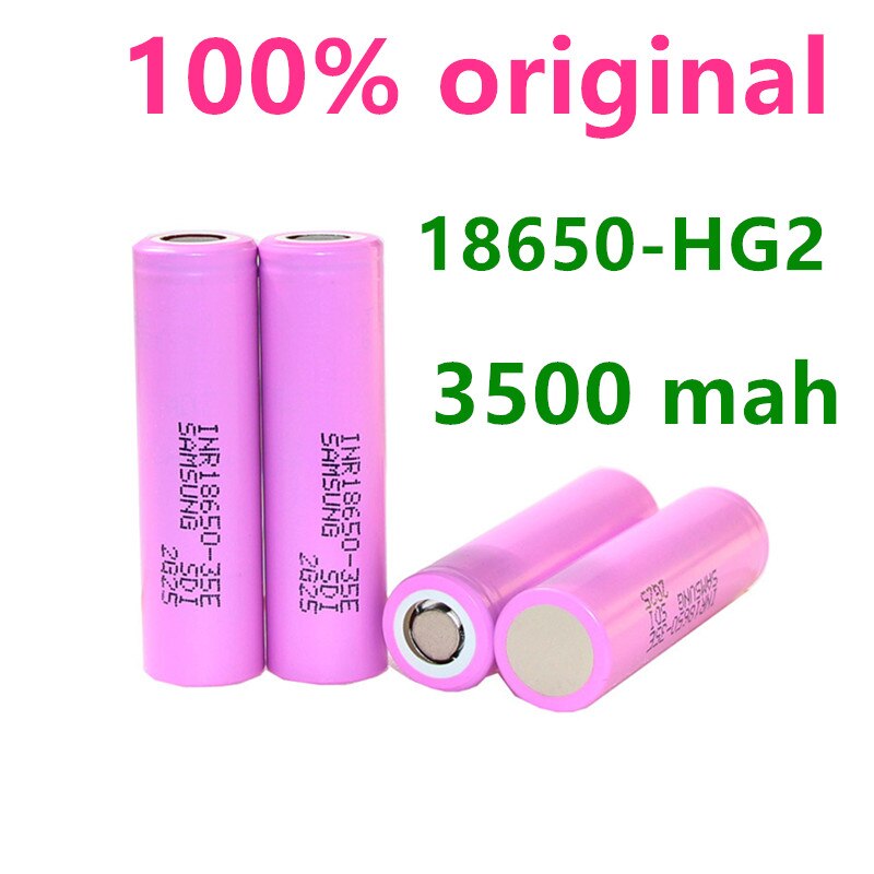 10Pcs 100% Originele Forsamsung 18650 3500Mah 20A Ontlading INR18650 35E 3500Mah 18650 Batterij Li-Ion 3.7V Oplaadbare batterij