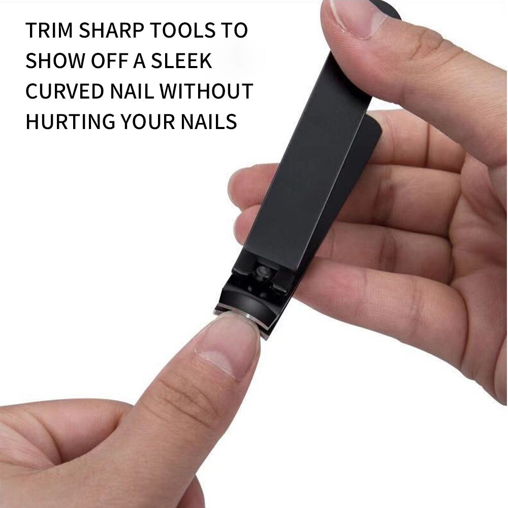 Outdoor nail clippers nail clippers flat stainless steel nail clippers