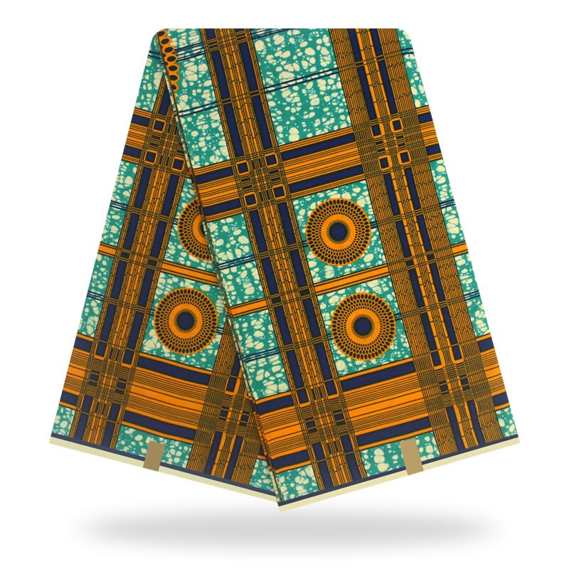 Colorful Real African Wax veritable African Fabric Wax Prints 100% Cotton for Dress 6yards Y200514-3: As picture 17