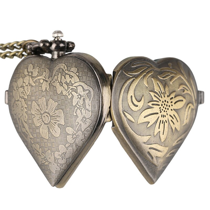 Smukke vintage ure til kvinder halskæde vedhæng elskers smykker valentines romantisk quarzt lommeur fancy medaljon