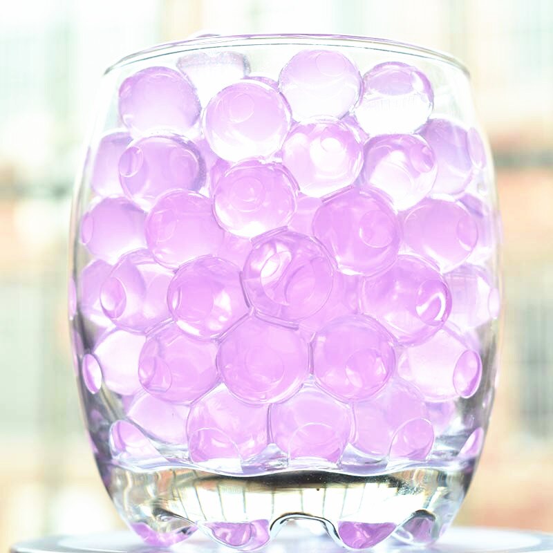 Cuentas de agua de polímero de hidrogel para decoración de boda, bolas de agua para cultivo, decoración con macetas y barro para el hogar, 1000 Uds., 7zSH760: peach