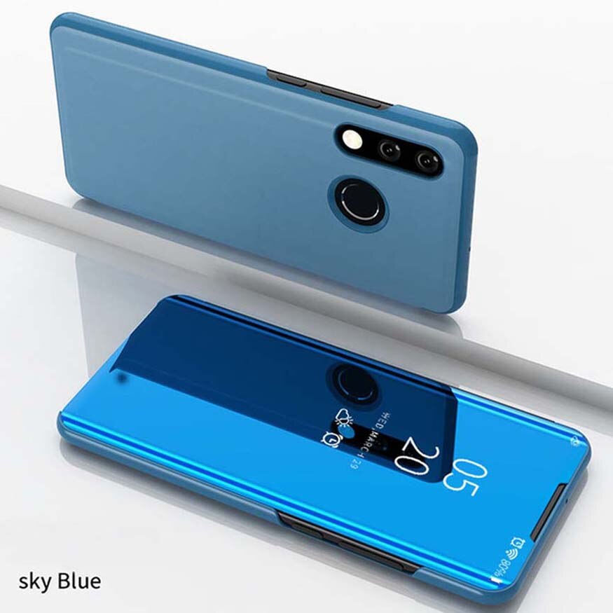 Coque voor oppo  a5s hoesje oppo  ax5s hoesje flip spiegel cover telefoonhoesje voor oppo  a5s cph 1909 oppoax 5s oppoa 5s hoesje  a5 s beschermhoes: Voor tegenstander  ax5s / Blauw