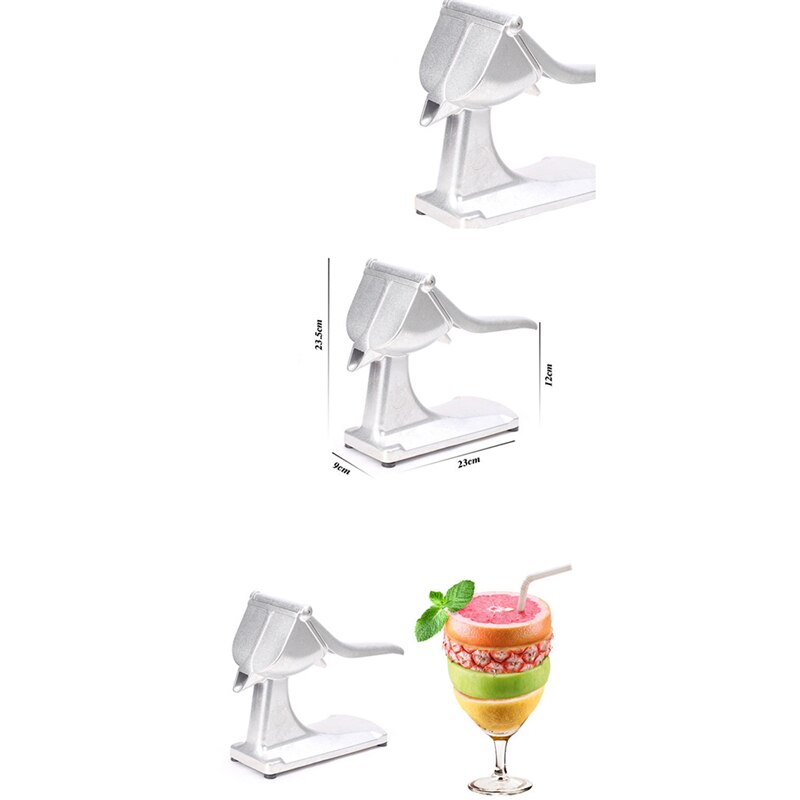 Fruit Squeezer Silver Metal Manual Juicer Lemon Orange Juicers Household Multifunctional Juice Squeezer