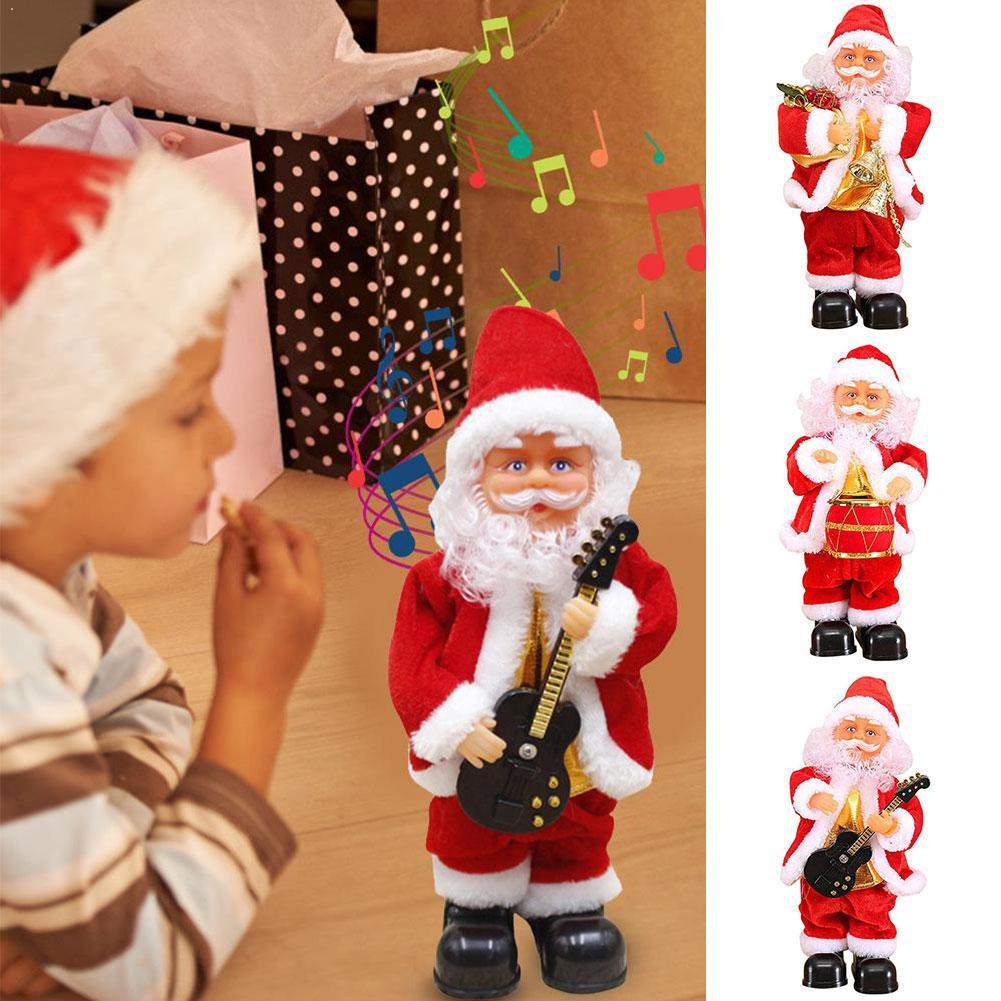 Creatieve Elektrische Kerstman Pop Speelgoed Kerst Zingen Pop Verlichting Muzikaal Speelgoed Speelgoed Dansen Voor Kinderen Kerstman Xmas Q7N4