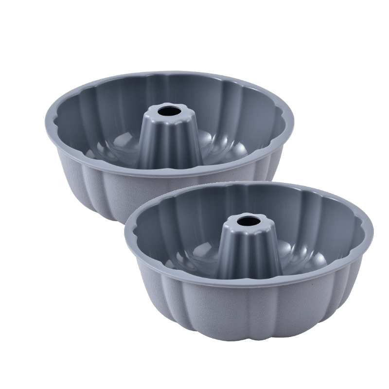 10inch Bundt Cake Pan Non-Stick Silicone Bakeware Fluted Round Baking Mold for Oven Home Kitchen Premium Reusable Easy Release: VIOLET/紫罗兰
