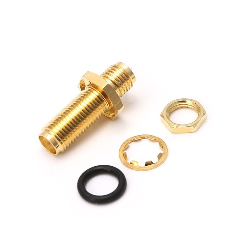 SMA Female Jack RF Connector Straight Coaxial Converter Adapter Panel Mount O-Ring Connectors