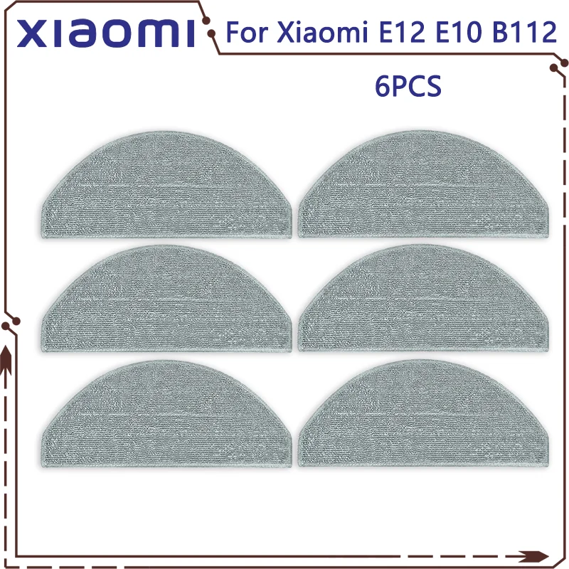 For Xiaomi Vacuum cleaner S20 E12 E10 B112 sweeping robot vacuum cleaner main brush side brush mop cloth HEPA filter spare parts: Light Grey
