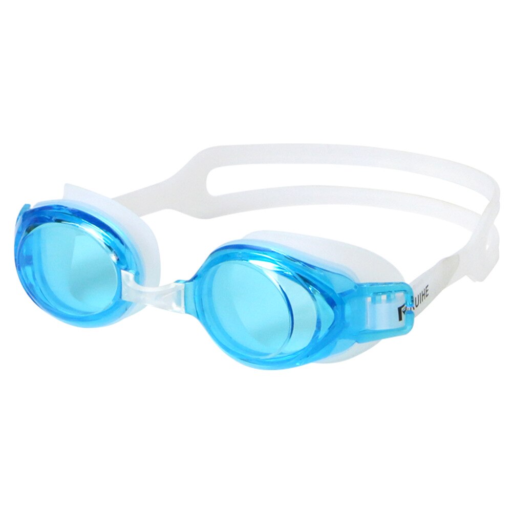 Schwimmen Brille, Nase Stück Austauschbare Schwimmen Brille mit Flache Linse für Männer Frauen Erwachsene Jugend freundlicher freundlicher, Anti-Nebel UV: Himmel Blau