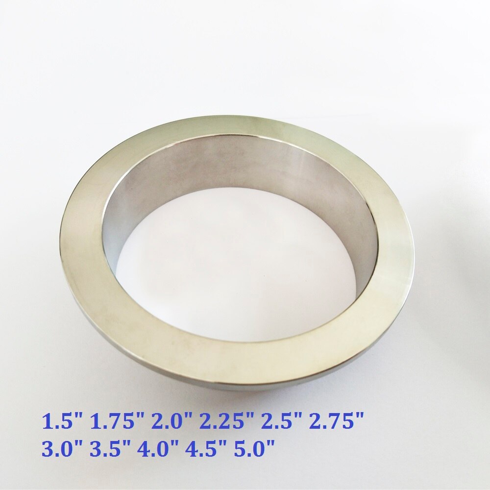 Serre-joint, 1.5-5.0 ", 304 v, acier inoxydable, tube d'échappement à bride plate, v bnad, uniquement