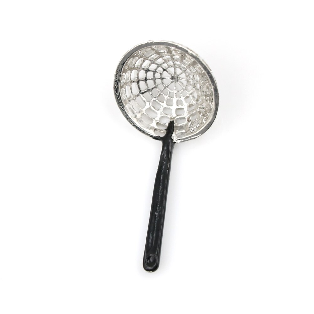 Kitchen 1:12 Length 5cm Micro Metal Colander Doll house MiniatureKitchen Decor Simulation Toy