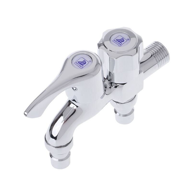 Multifunctionele wasmachinekraan dubbele uitlaat dubbele aansluiting waterkraan