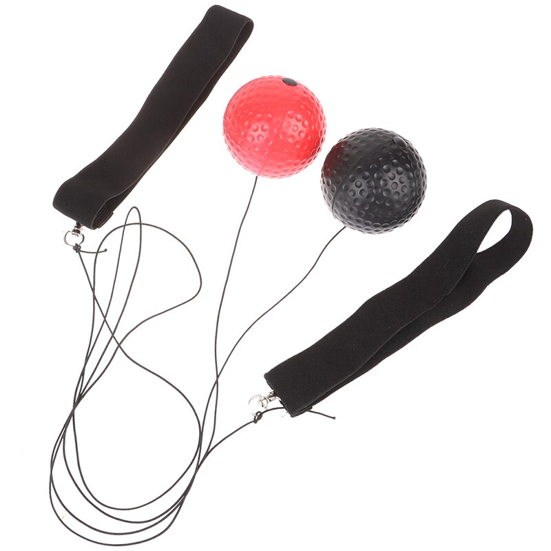 Pu-boll huvudmonterad speed ball boxning magisk boll kamp boll pannband för reflex reaktionshastighet träning i boxning stansning