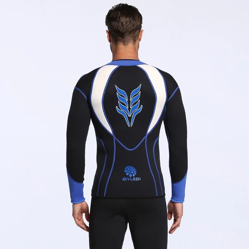MYLEDI 3mm neoprenowy kombinezon do nurkowania z akwalungiem rozciągliwy do windsurfingu żeglarstwo nurkowanie z rurką