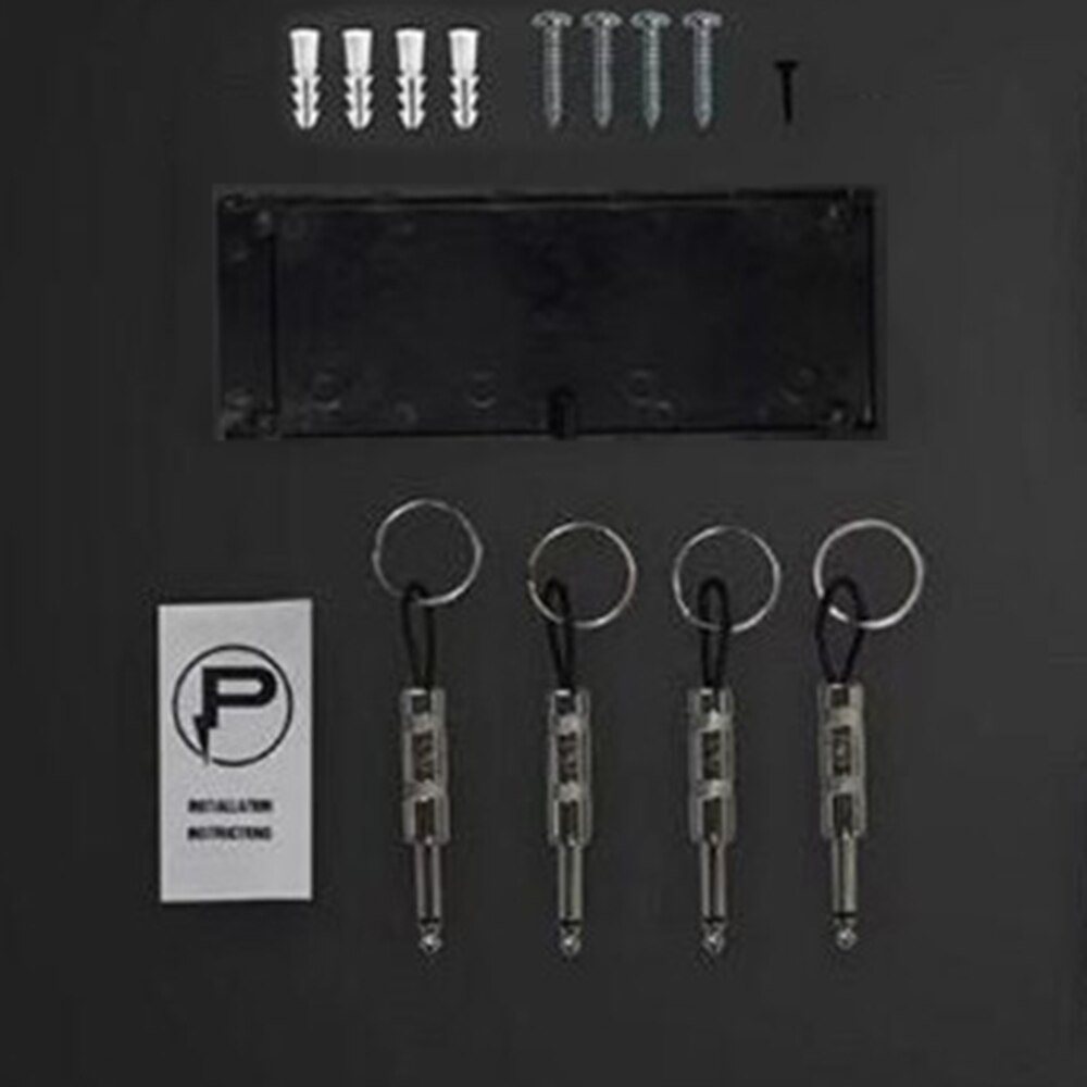 4 Stuks Gitaar Sleutelhanger Houder Woondecoratie Audio Plug Badkamer Accessoires Opknoping Haken Sleutelhanger Gitaar Sleutelhouder