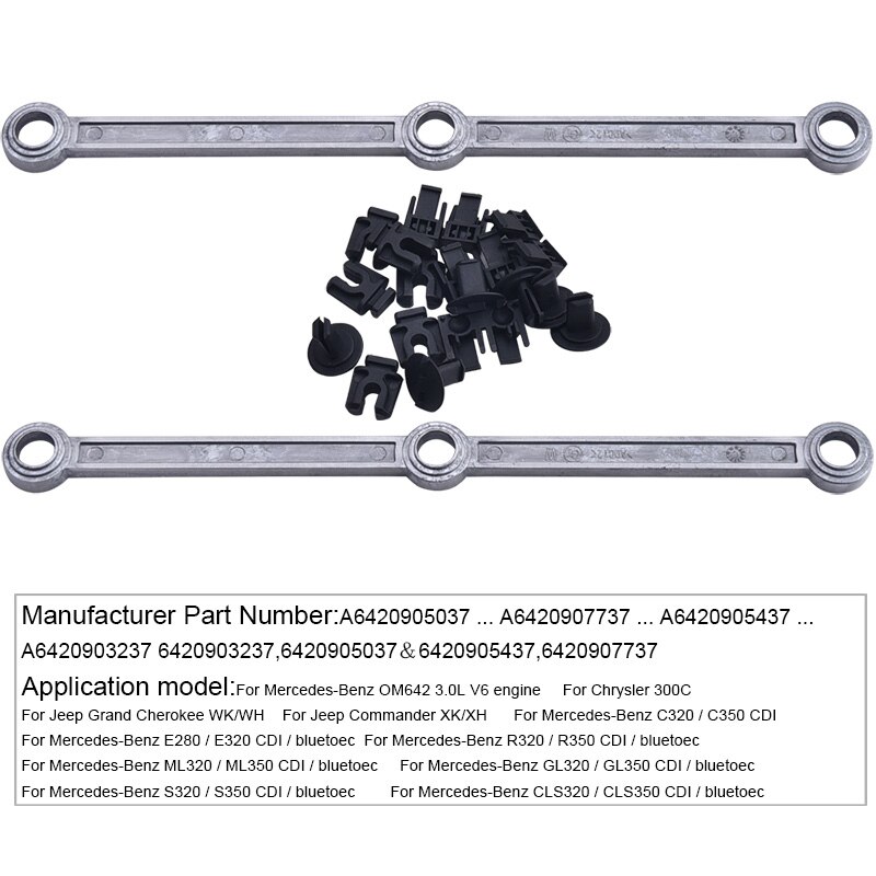 Kwaad Energie A6420905037 Auto Luchtinlaat Inlaatspruitstuk Drijfstangen Reparatie Kit Voor Mercedes OM642 V6 3.0 A6420907737