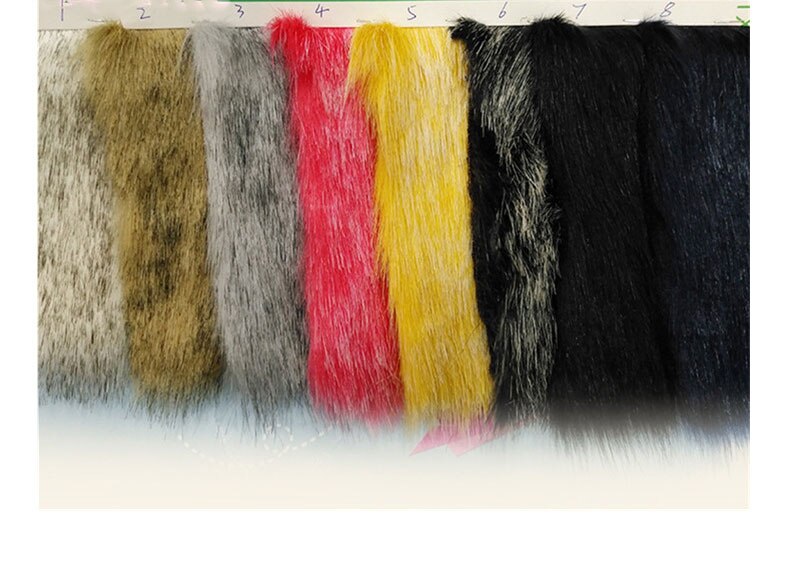 Kleine fuchs pelz gefärbt spitze zwei-farbe fuchs pelz ball imitation pelz stoff