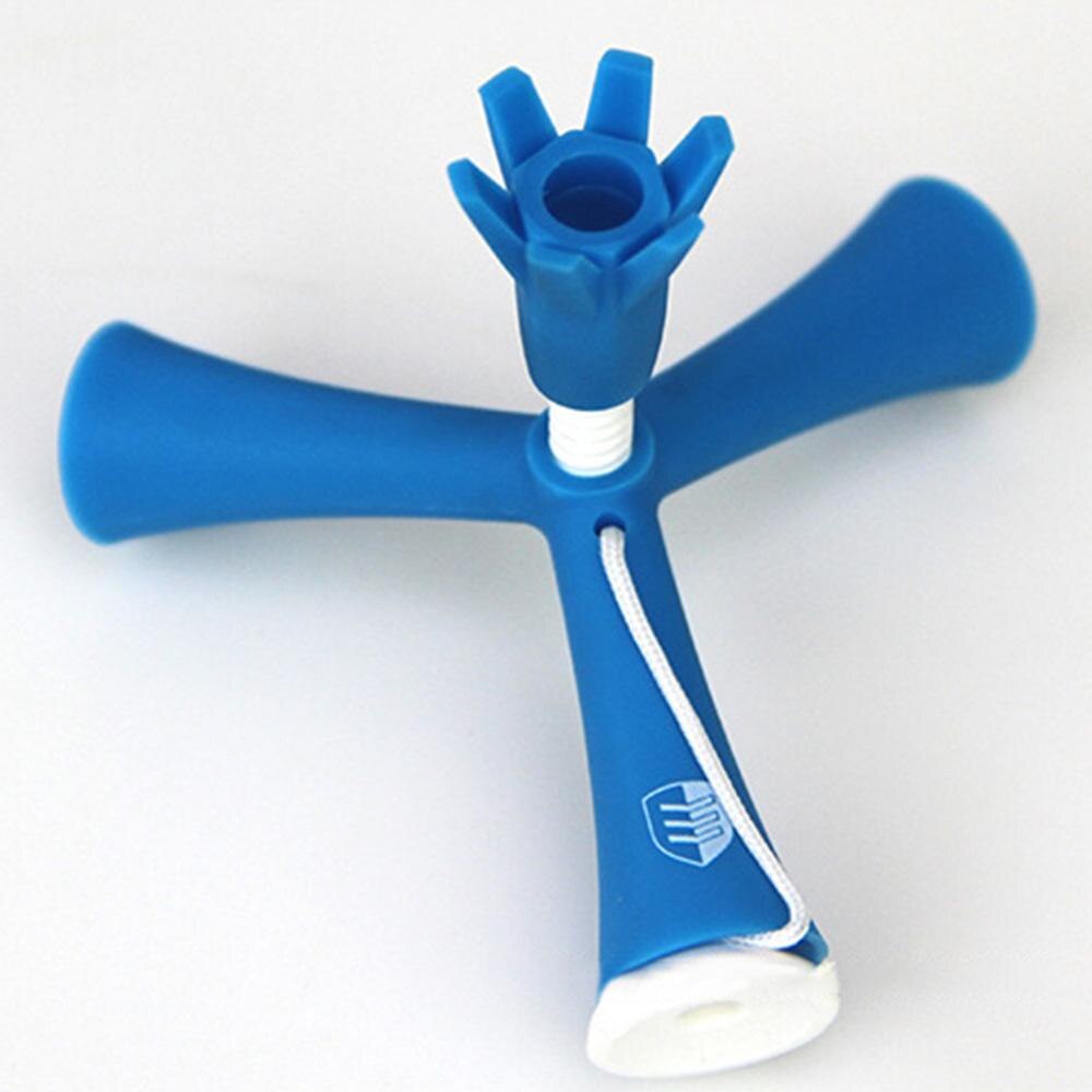 10Set/Lot Tripod Golf Tee Holder, Adjustable Standing Golf Sports Tees Golf Ball Rubber Tee Holder Practice Tool for Training