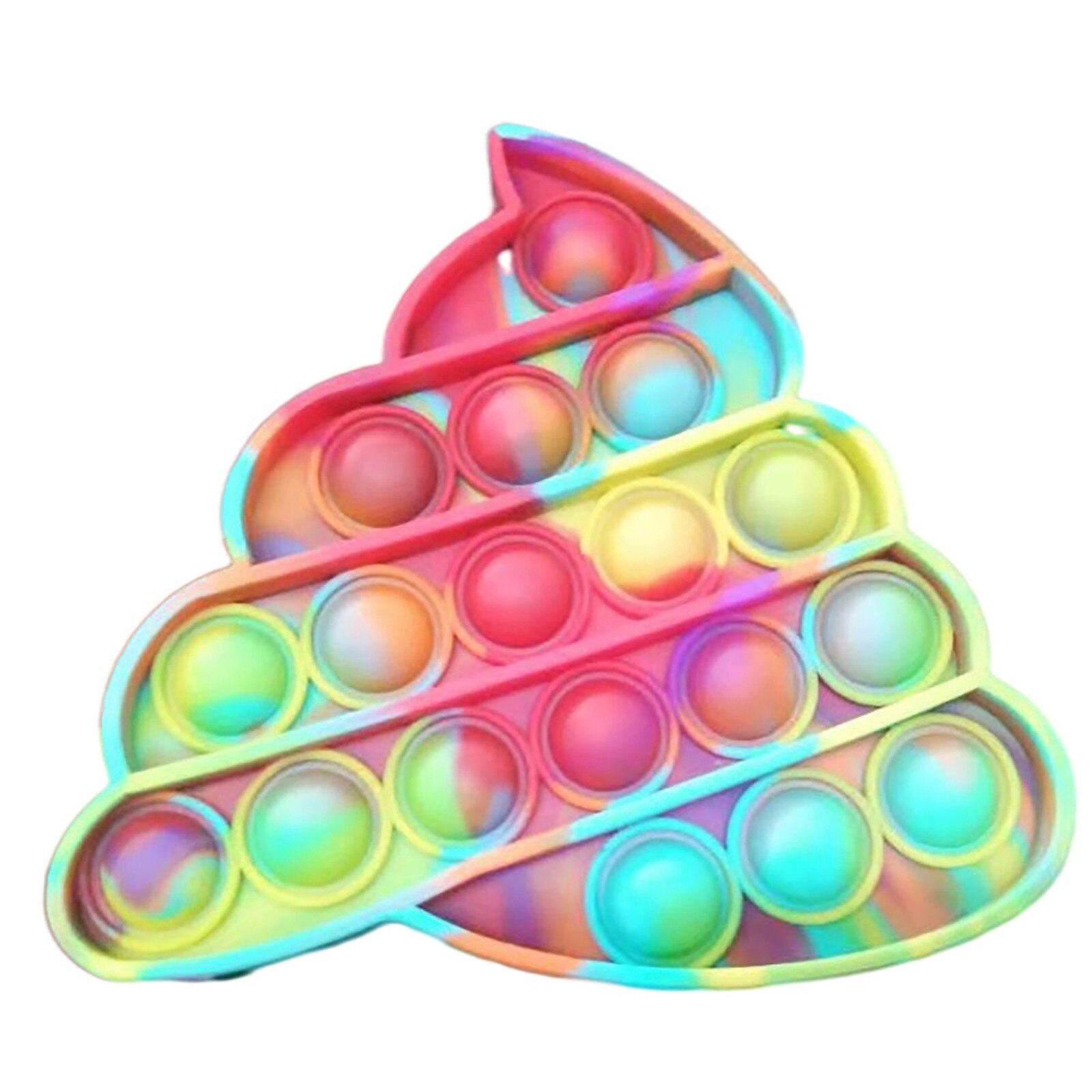 Rainbow Fidget Push Popss Bubble Sensory Squishy Stress Reliever Autism Needs Anti-stress Popss It Adult Children Squishy Toys: Q