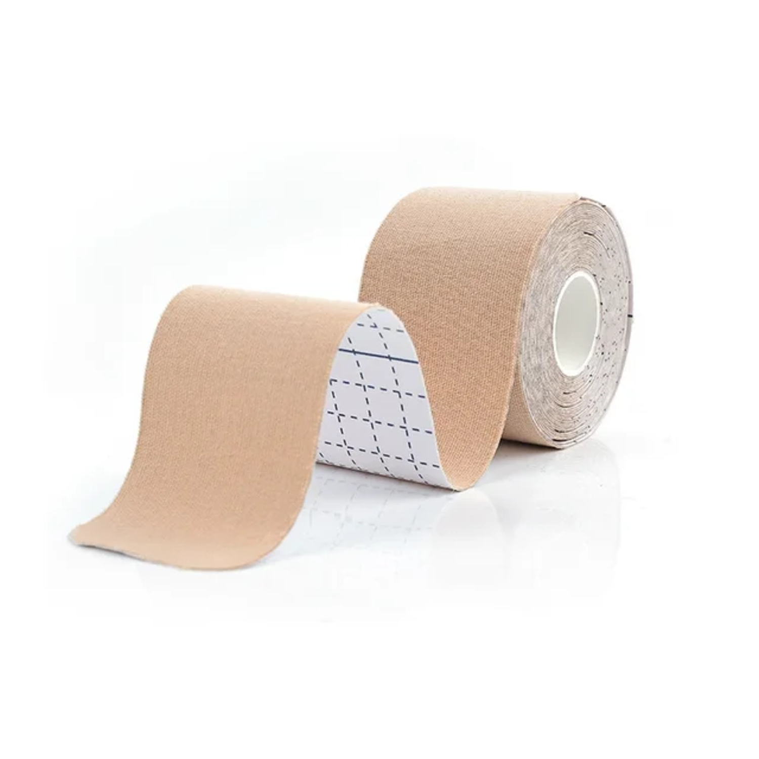 Cinta de kinesiología precortada de 5cm x 5m, cinta elástica de recuperación atlética, rodilleras para aliviar el dolor muscular, Protector deportivo para Fitness: Blanco