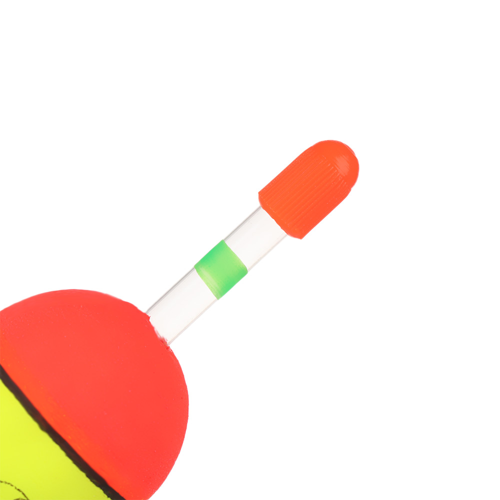 2Pcs EVA Luminous Fishing Night Float Light Stick Foam Plastic Bobber Sea Rock Fishing Striking Floats 5/8/10/15/20/30/40/50/60g