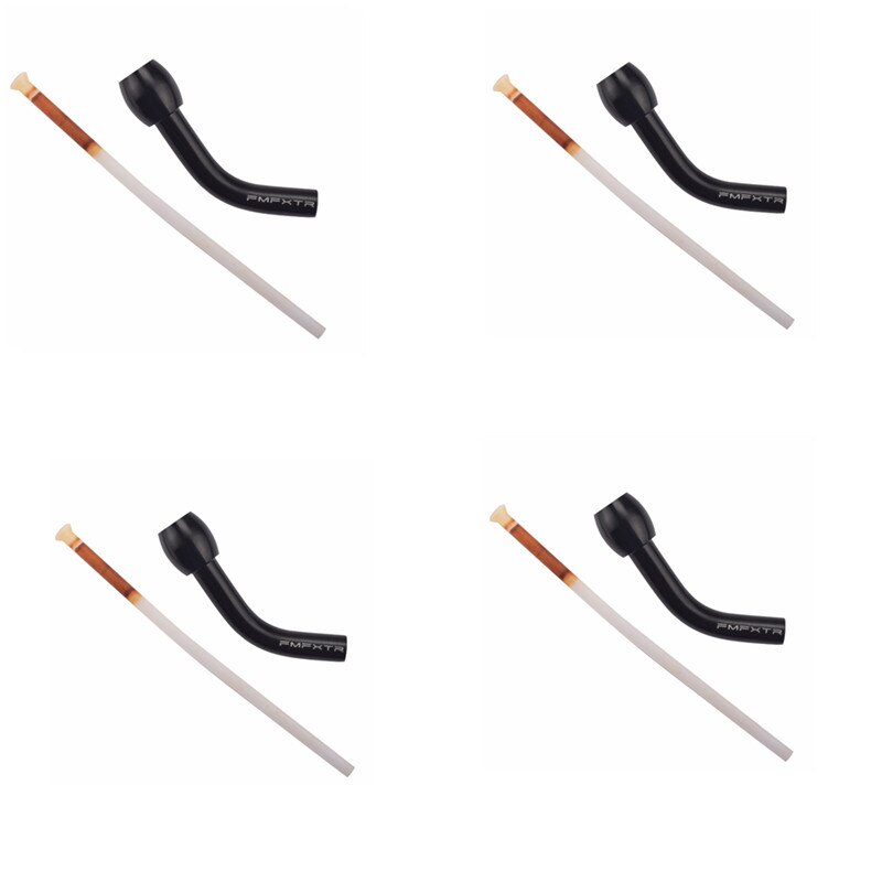 2/4pz bicicletta deragliatore posteriore tubo MTB gomito cavo in lega di alluminio prolunga accessori per biciclette accessori nero/rosso/blu: nero 4pezzi