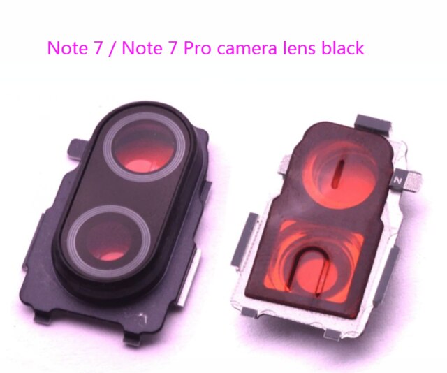 Dla Xiaomi Redmi Note 7 Pro pokrywa baterii dla Redmi 7 obudowa tylna obudowa obudowa szklana obudowa dla Redmi Note7 pokrywa baterii: camera lens balck
