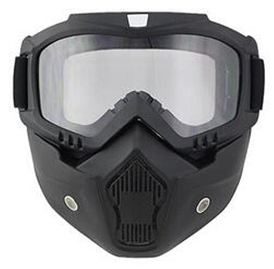 Motorrad Brille Maske Abnehmbare Stil Schützen Polsterung Helm Sonnenbrille, Straße Reiten UV Motorrad Gläser Transparen