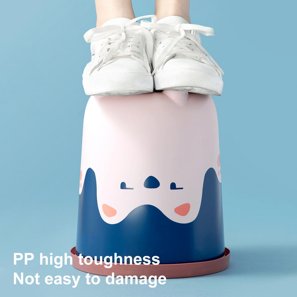 Large Capacity Easy to Use Convenient Bucket Waste Bin Wide Application Rubbish Garbage Bin Eco-friendly for Dorm