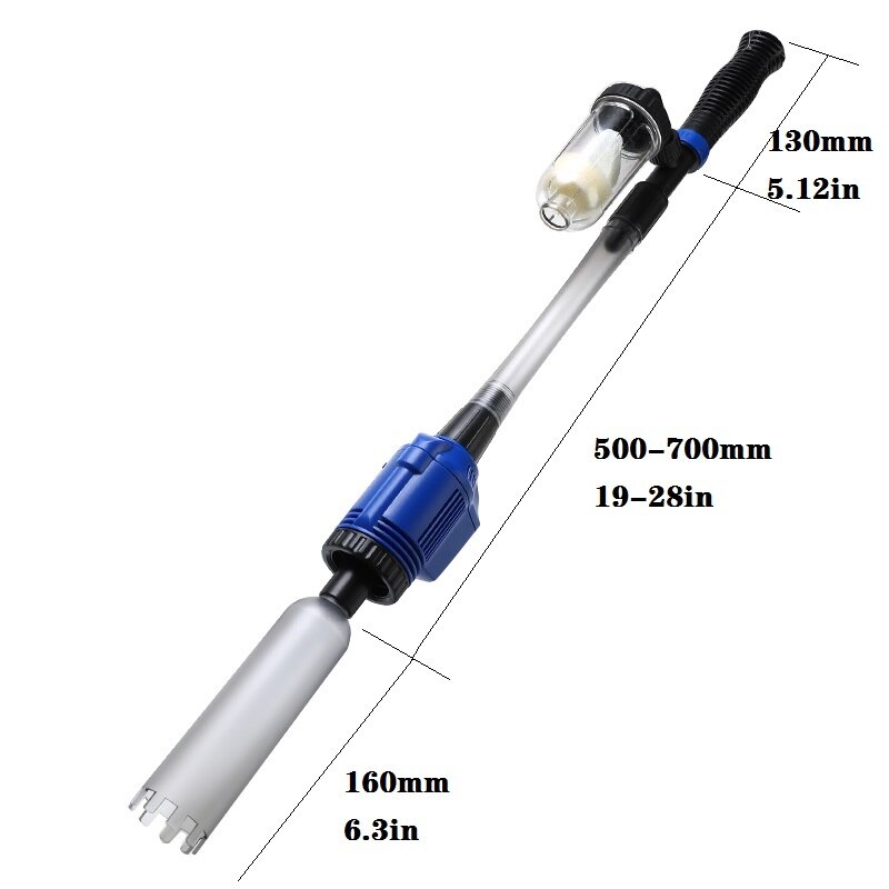 Aquarium Electric Syphon Operated Fish Tank Sand Washer 220V Powerful Suction Vacuum Gravel Water Changer Siphon Filter Cleaner