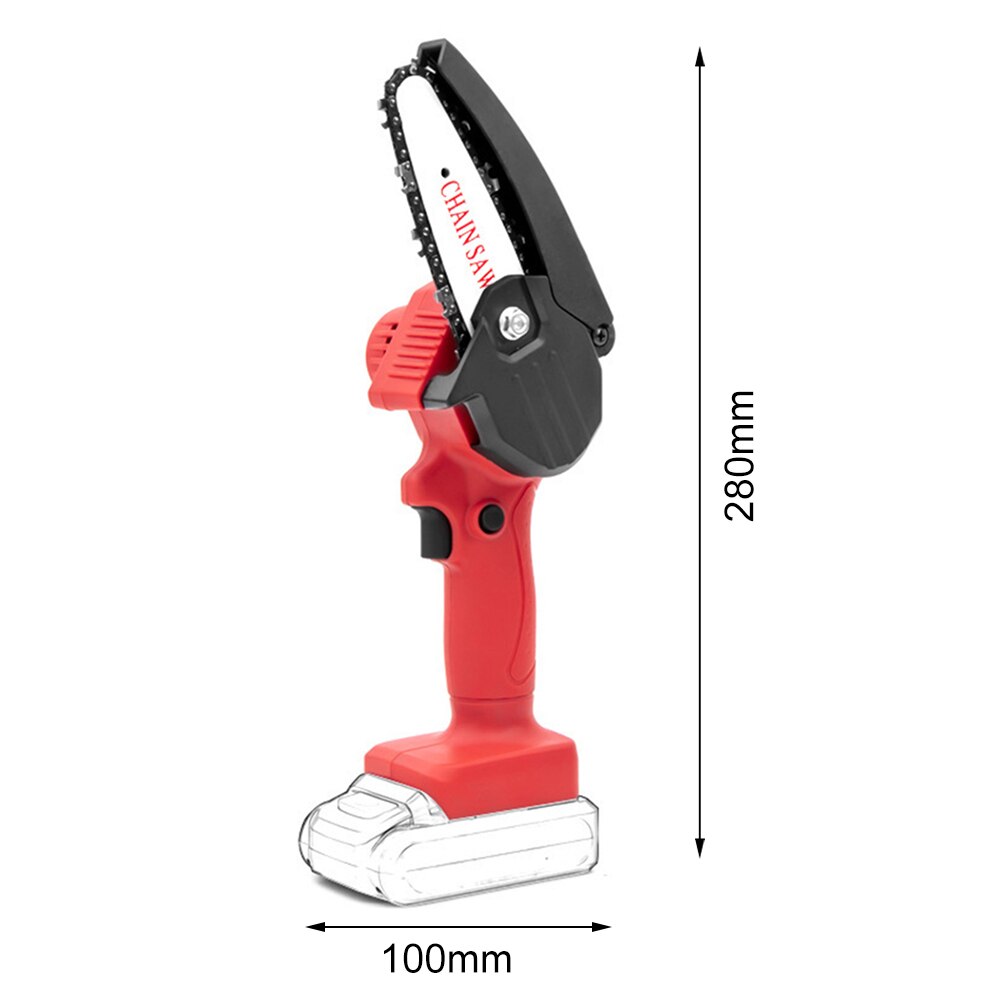Lithium Battery Rechargeable Small Electric Chain Saws Woodworking Mini Pruning Garden Logging Saw Woodworking Electric Saw