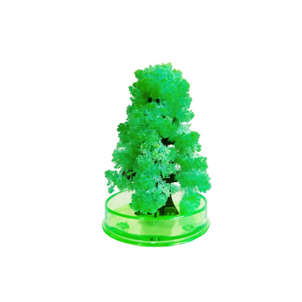 Magic Growing Christmas Tree DIY Magic Growing Tree Your Own Fun Xmas Toy 8.3×6cm 10ml Magic Tree Green Yellow Red: Green