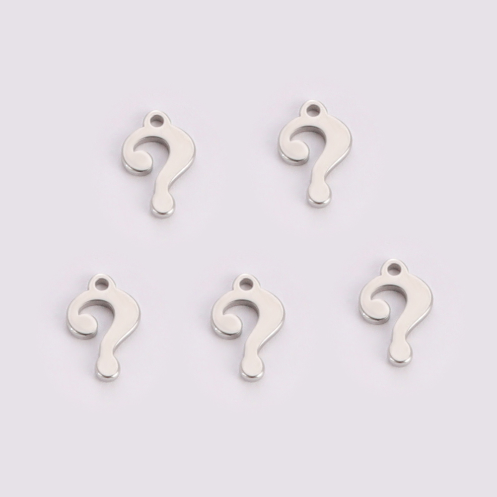 Teamer incantesimi in acciaio inossidabile creazione di gioielli alfabeto greco simbolo del dollaro ciondolo per collana braccialetto accessori fatti a mano fai da te: Argento placcato