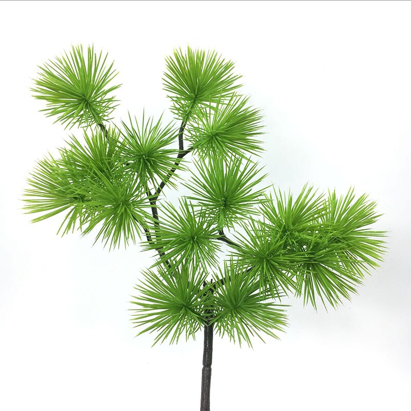 Artificial Plants Green Pine Needle Branches Christmas Tree Wedding Shop Decor DIY Flower Arrangement