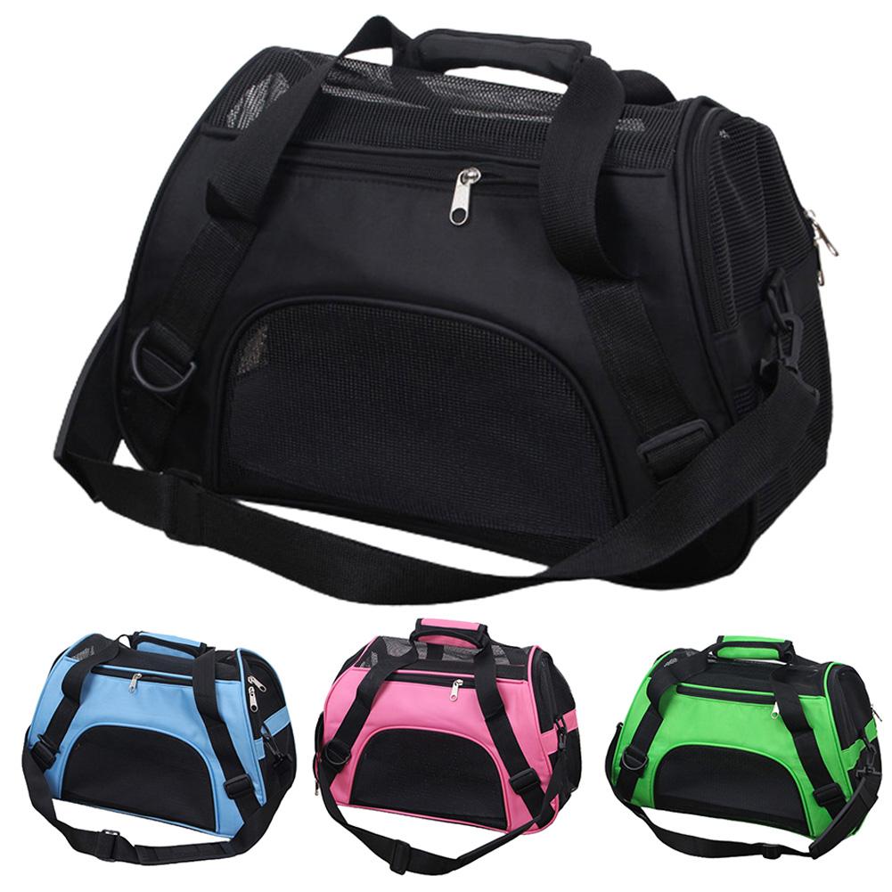 Portable Dog Cat Carrier Bag Pet Puppy Travel Bags Breathable Mesh Small Dog Cat Dogs Cage Crossbody Tote Bag Pets Handbag